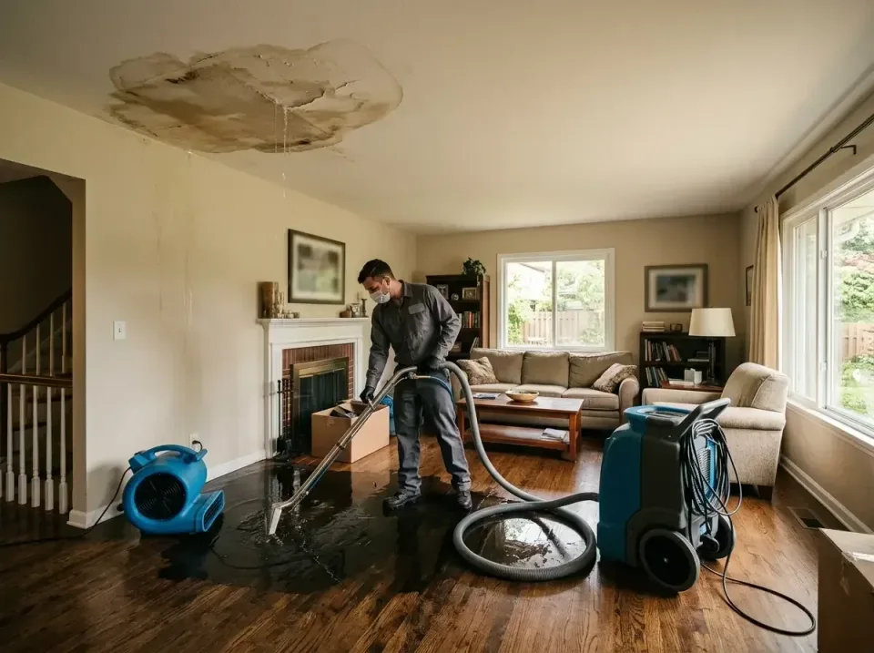attic-pipe-burst-ceiling-drip-008 — frequently asked questions, Water Damage Restoration & Carpet Care in Highland Heights,…